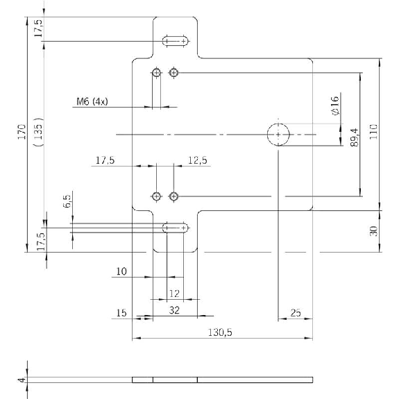 Support de montage pour tous les modules de poignée MGB - MGB-A-MOUNTINGPLATE-H-109491 Support de montage pour tous les modules de poignée MGB - MGB-A-MOUNTINGPLATE-H-109491-Lire la description