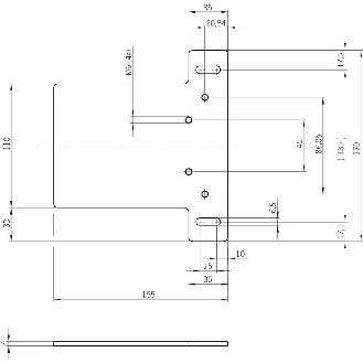 Support de montage pour modules d'analyse MGB-L.-AR.- et MGB-L.-AP.- - MGB-A-MOUNTINGPLATE-L-109490-Lire la description