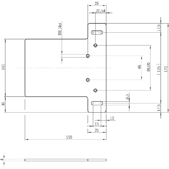 Support de montage pour modules d'analyse MGB-L.-AR.- et MGB-L.-AP.- - MGB-A-MOUNTINGPLATE-L-109490 Support de montage pour modules d'analyse MGB-L.-AR.- et MGB-L.-AP.- - MGB-A-MOUNTINGPLATE-L-109490-Lire la description