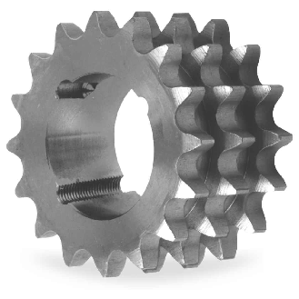 CMW - Rueda dentada con cubo desmontable 1615 - Dentado triple - 12B3 - 17 dientes - Paso 19,05 mm-Leer más