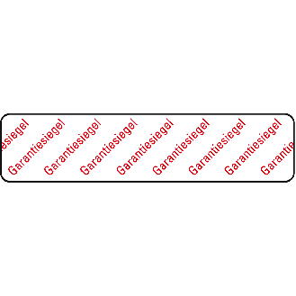 Sicherheitssiegel Garantiesiegel, RoHS-konform, VOID-Folie, 65x15mm, 30/Bogen-Beschreibung lesen
