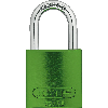 ABUS Vorhangschloss Aluminium 72/40, grün, Bügelhöhe 27mm, 39x74x19mm, 2 Schlüssel ABUS Vorhangschloss Aluminium 72/40, grün, Bügelhöhe 27mm, 39x74x19mm, 2 Schlüssel