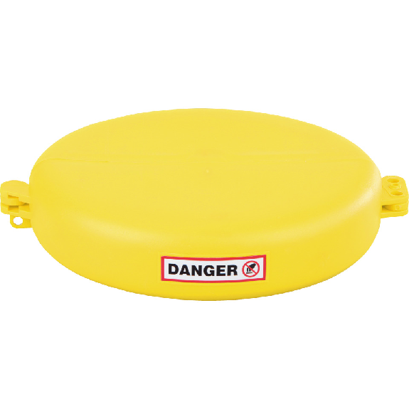 Ventilabsperrung Berühren/Schalten verboten, Typ 4, gelb, Polyurethan, Ø 165-254mm-Beschreibung lesen