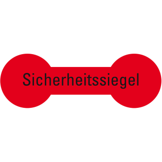 Sicherheitssiegel, RoHS-konform, leuchtrot, Haftpapier, permanent, 60x20mm, 12/Bogen-Beschreibung lesen