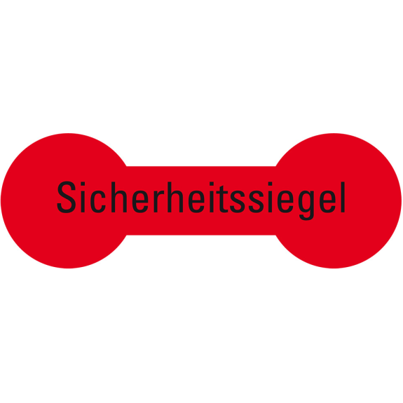 Sicherheitssiegel, RoHS-konform, leuchtrot, Haftpapier, permanent, 60x20mm, 12/Bogen-Beschreibung lesen