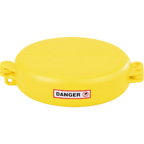 Ventilabsperrung Berühren/Schalten verboten, Typ 3, gelb, Polyurethan, Ø 127-165mm-Beschreibung lesen