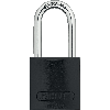 ABUS Vorhangschloss Aluminium 72/40HB40, schwarz, Bügelhöhe 39mm, 39x86x19mm, 2 Schl ABUS Vorhangschloss Aluminium 72/40HB40, schwarz, Bügelhöhe 39mm, 39x86x19mm, 2 Schl