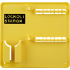 Lockout Station, Typ 1, ohne Inhalt, gelb, Kunststoff, 360x340x55mm Lockout Station, Typ 1, ohne Inhalt, gelb, Kunststoff, 360x340x55mm