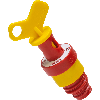 ABUS D0-Sicherungs-Verriegelung, für E14/E18 Gewinde, gelb/rot, 52mm