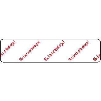 Sicherheitssiegel, RoHS-konform, weiß/rot, VOID-Folie, selbstklebend, 65x15mm, 30/Bogen-Beschreibung lesen