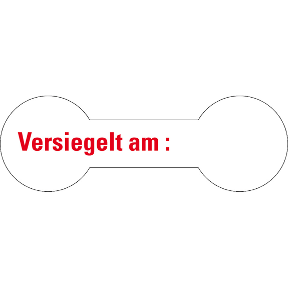 Sicherheitssiegel Versiegelt am:..., RoHS-konform, weiß, Haftpapier, 60x20mm, 12/Bogen Sicherheitssiegel Versiegelt am:..., RoHS-konform, weiß, Haftpapier, 60x20mm, 12/Bogen-Beschreibung lesen