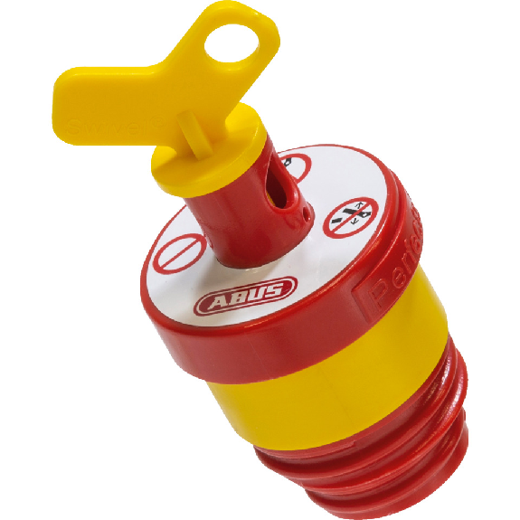 ABUS D-Sicherungs-Verriegelung, für E27/E33 Gewinde, gelb/rot, 61mm-Beschreibung lesen