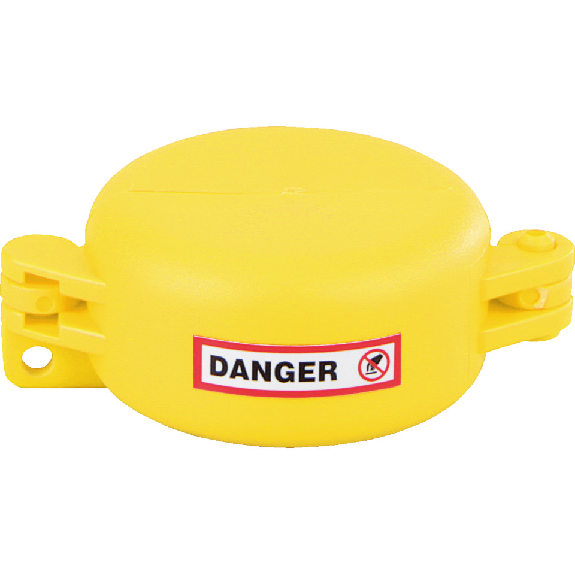 Ventilabsperrung Berühren/Schalten verboten, Typ 1, gelb, Polyurethan, Ø 25-63,5mm-Beschreibung lesen