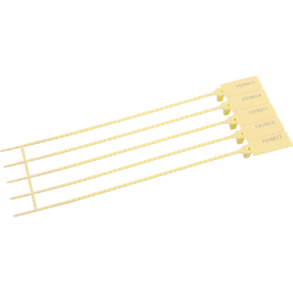 Durchziehplombe SHORT LOCK SEAL, gelb, Polypropylen, 273/175mm, 1000/VE-Beschreibung lesen