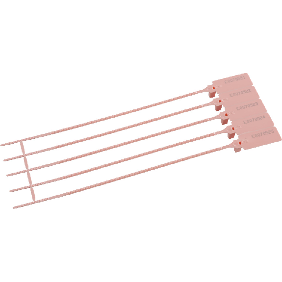 Durchziehplombe SHORT LOCK SEAL, rot, Polypropylen, 273/175mm, 1000/VE-Beschreibung lesen