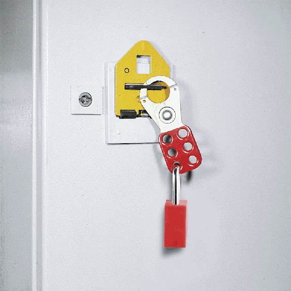 ABUS Multi-Schließklammer (groß), für 6 Schlösser, rot, Stahl, 118x45x12mm-Beschreibung lesen