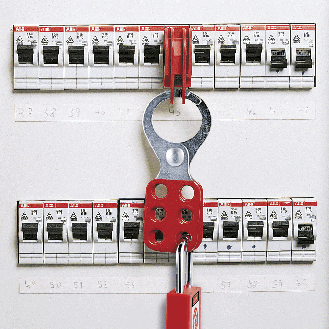 ABUS Multi-Schließklammer (groß), für 6 Schlösser, rot, Stahl, 118x45x12mm-Beschreibung lesen