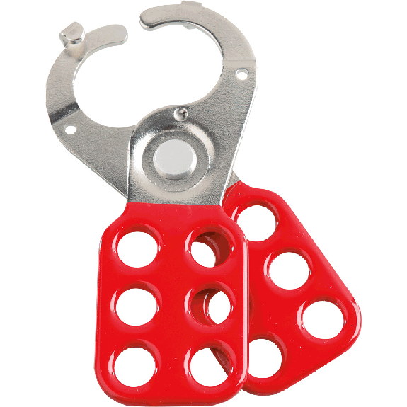 ABUS Multi-Schließklammer (groß), für 6 Schlösser, rot, Stahl, 118x45x12mm-Beschreibung lesen
