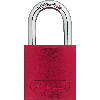 ABUS Vorhangschloss Aluminium 72/40, rot, Bügelhöhe 27mm, 39x74x19mm, 2 Schlüssel ABUS Vorhangschloss Aluminium 72/40, rot, Bügelhöhe 27mm, 39x74x19mm, 2 Schlüssel