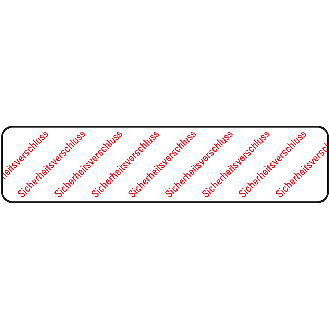 Sicherheitssiegel Sicherheitsverschluss, RoHS-konform, VOID-Folie, 65x15mm, 30/Bogen-Beschreibung lesen