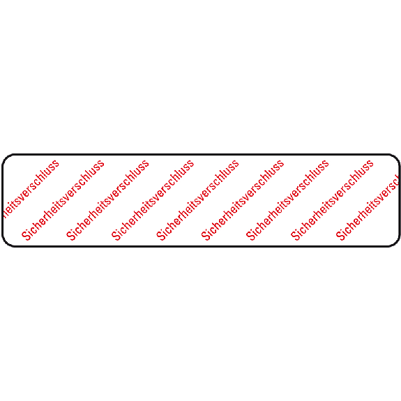 Sicherheitssiegel Sicherheitsverschluss, RoHS-konform, VOID-Folie, 65x15mm, 30/Bogen-Beschreibung lesen