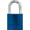ABUS Vorhangschloss Aluminium 72/40, blau, Bügelhöhe 27mm, 39x74x19mm, 2 Schlüssel