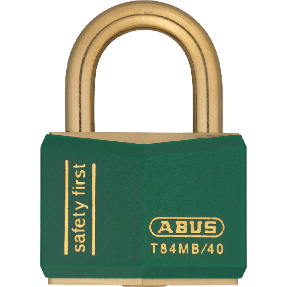 ABUS Vorhängeschloss, grün, verschiedenschl., Kunststoffummantelung, 2 Schlüsseln-Leggi tutto