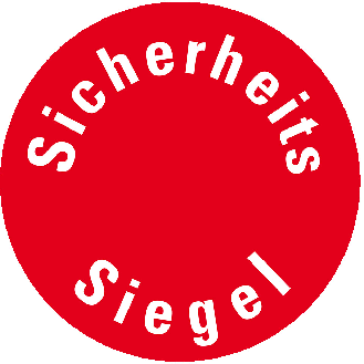 Sicherheitssiegel, RoHS-konform, rot, Dokumentenfolie, selbstklebend, Ø 30mm, 18/Bogen-Beschreibung lesen