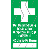 Sicherheitssiegel Erste Hilfe, Sicherheitsfolie, selbstklebend, 25x45mm, 12/Bogen