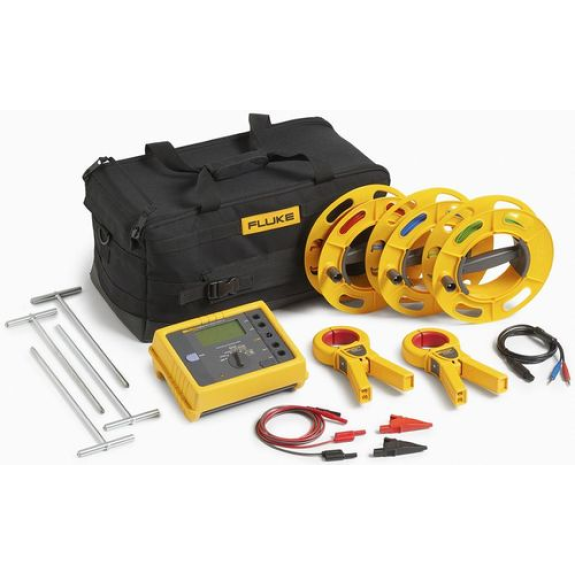 Kit testeur de terre GEO, avec & sans piquets, 0.001 Ohm à 199.9 kOhm-Lire la description