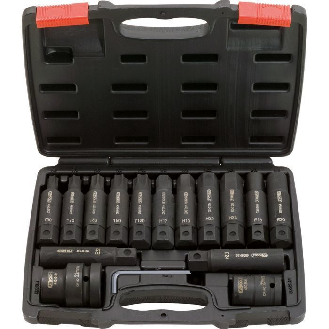 Set di bussole e inserti lunghi a percussione da 16 pezzi-Leggi tutto