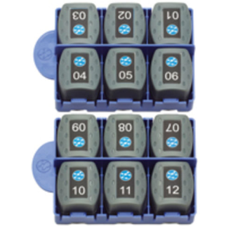 Kit de 12 terminaisons actives (ID 1 à 12) RJ45, pour schémas de câblage-Lire la description