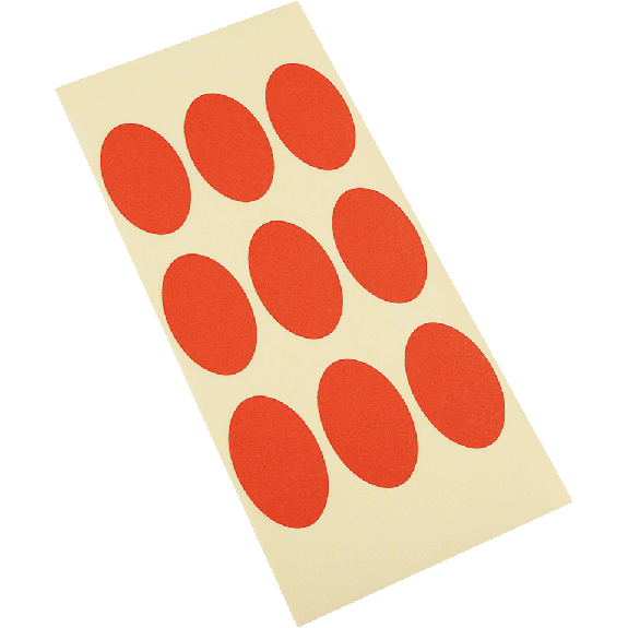 Etikett, oval, beschriftbar, rot, Haftpapier, ablösbar, 50x30mm, 9/Bogen Etikett, oval, beschriftbar, rot, Haftpapier, ablösbar, 50x30mm, 9/Bogen-Beschreibung lesen