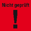 Organisationsetikett Nicht geprüft, rot, Haftpapier, ablösbar, 17x17mm, 500/Rolle