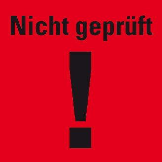 Organisationsetikett Nicht geprüft, rot, Haftpapier, ablösbar, 17x17mm, 500/Rolle-Beschreibung lesen