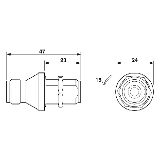 Parafoudre coaxial Type N - Uc: 70VDC - F: 6GHz - M/F - CN-UB-70DC-6-BB-Lire la description