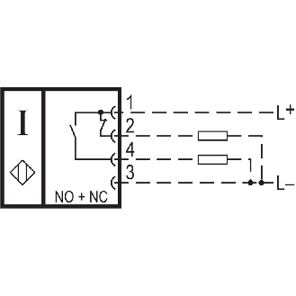 DPI Rect. PNP NO+NF P30mm non noyé Plast. 10-60Vdc / 3xM20 - IFL 30-384-11P-M20-Lire la description