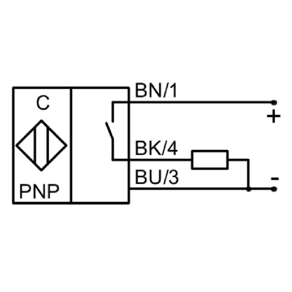 Détecteur de proximité capacitif non noyable PNP NO-Lire la description