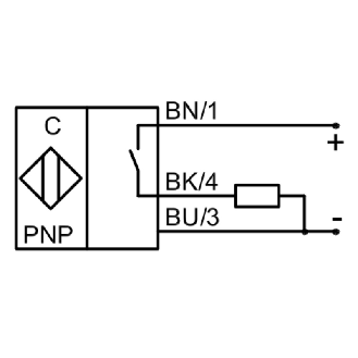 Détecteur de proximité capacitif non noyable PNP NO-Lire la description