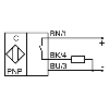 Détecteur de proximité capacitif non noyable PNP NO