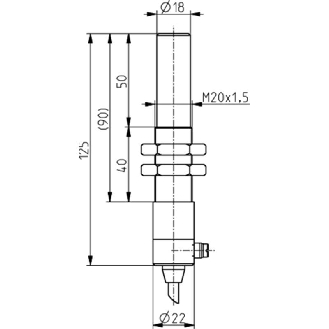 DPM Ex M20 REED inverseur Pmax.30mm non noyé Laiton, câble 2m - 1179176 | Ex RC M20 1W - 2m-Lire la description