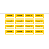 Inventaretikett Inventar Nr., einzeilig, gelb, Dokumentenfolie, 40x20mm, 16/Bogen Inventaretikett Inventar Nr., einzeilig, gelb, Dokumentenfolie, 40x20mm, 16/Bogen