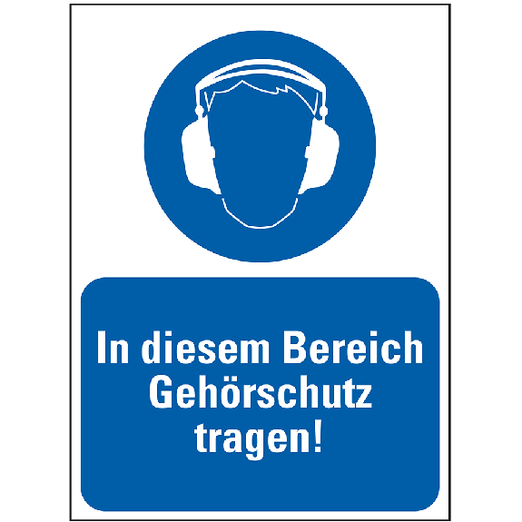 Gebots-Kombischild In dies.Bereich Gehörschutz..., praxisbewährt, Kunststoff, 200x300mm Gebots-Kombischild In dies.Bereich Gehörschutz..., praxisbewährt, Kunststoff, 200x300mm-Beschreibung lesen