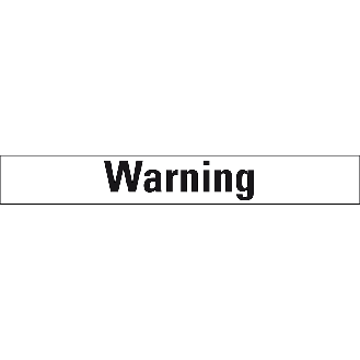 Signalwort Warning, Folie, selbstklebend, 26x10mm, 20/Bogen, GHS-Verordnung-Beschreibung lesen