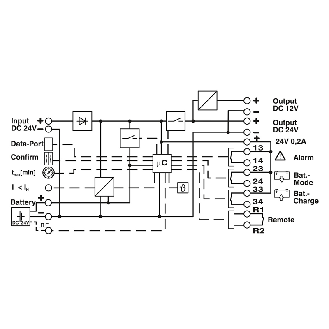 Alimentation secourue Entrée 24VDC / Sortie 24VDC - 10A et 12VDC / 5A - QUINT-UPS/ 24DC/12DC/5/24DC/10-Lire la description