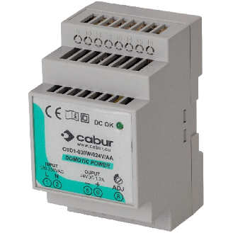 Alim. à découpage 24VDC 1.25A, 1PH 85-264VAC, 100-370VDC - XCSD1030W024VAA (CSD1-030W/024V/AA)-Lire la description