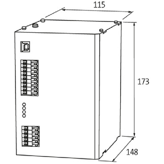 Réserve d'énergie 24VDC/20A pour rail DIN-Lire la description