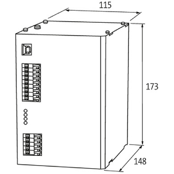 Réserve d'énergie 24VDC/20A pour rail DIN-Lire la description