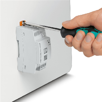 Alim. à découpage 24VDC 4A 96W, 1PH 100-240VAC, Rail DIN, Push-in - STEP3-PS/1AC/24DC/4/PT-Lire la description