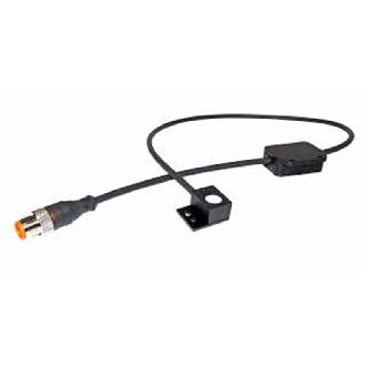 Spot LED, 23x20x13mm, 1 LED, blanc, 24VDC, M12 4 pôles, +/- 9 °, IP40 - TSPOT1-WHI-9-Lire la description
